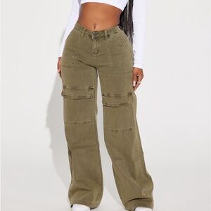 Olive Green Cargo Pants